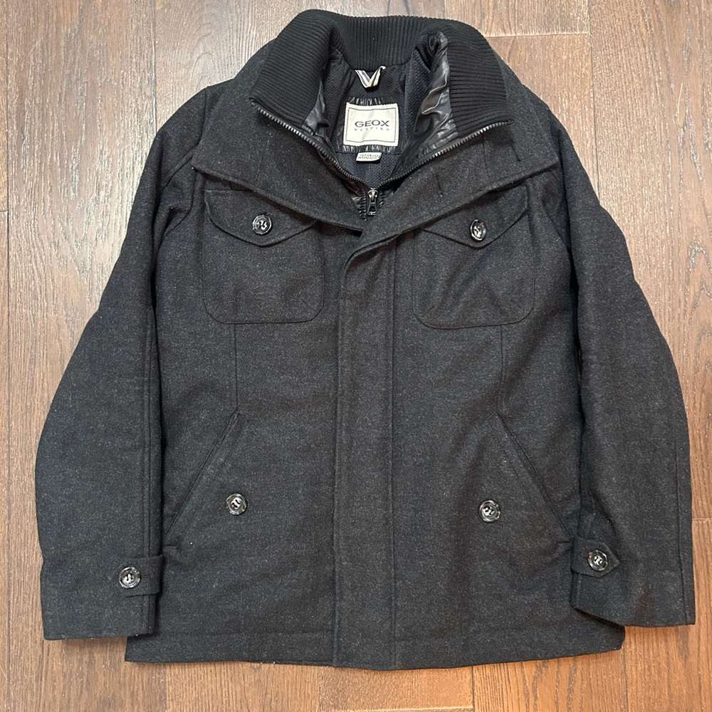 GEOX RESPIRA Men's Winter Jacket Black Size Medium